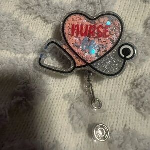 Heart Shaped Nurse Life Badge Reel